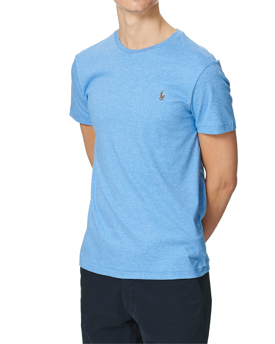Heren | T-shirts | Polo Ralph Lauren | Luxury Pima Cotton Crew Neck Tee Soft Royal Heather