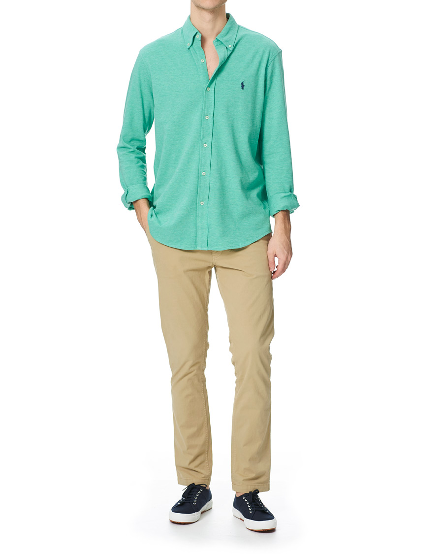 Heren | Overhemden | Polo Ralph Lauren | Featherweight Mesh Shirt Resort Green
