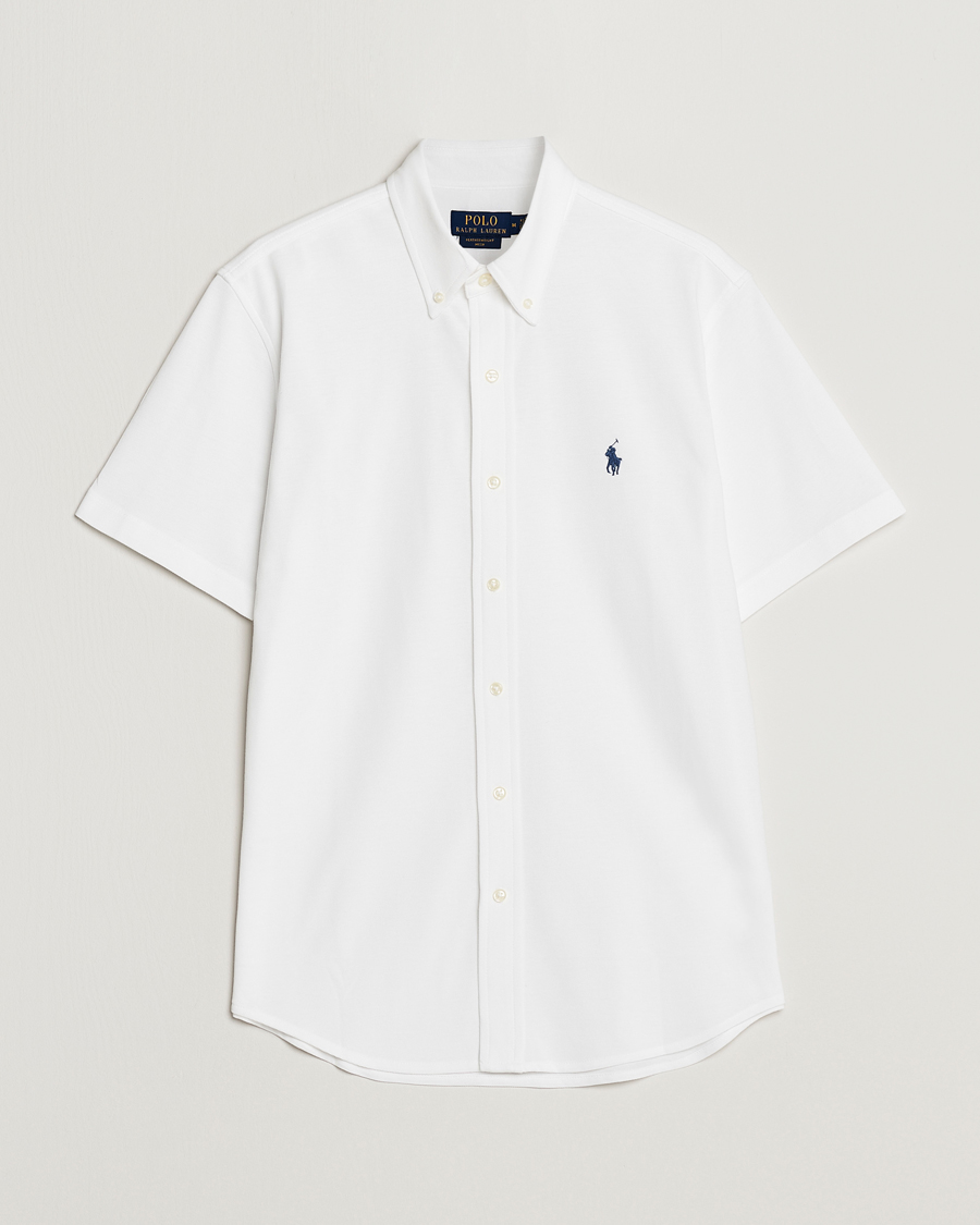 Heren | Overhemden | Polo Ralph Lauren | Featherweight Mesh Short Sleeve Shirt White