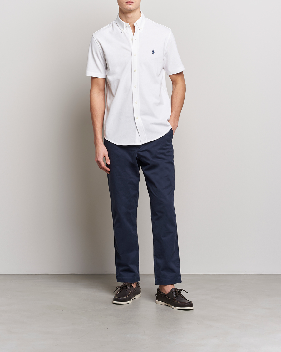 Heren | Overhemden | Polo Ralph Lauren | Featherweight Mesh Short Sleeve Shirt White