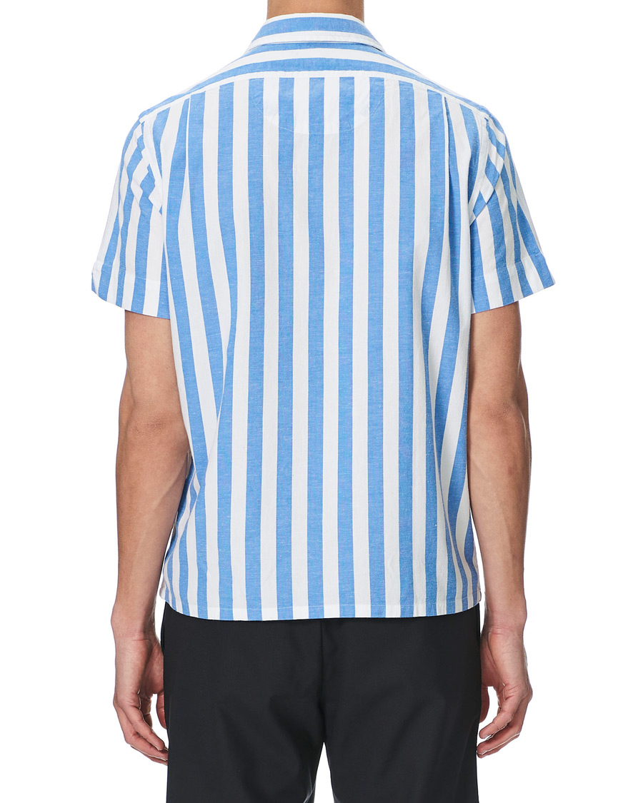 Heren | Overhemden | Polo Ralph Lauren | Striped Resort Collar Short Sleeve Shirt Blue/White