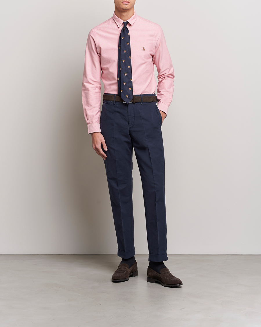 Heren | Overhemden | Polo Ralph Lauren | Slim Fit Oxford Button Down Shirt Sunrise Red