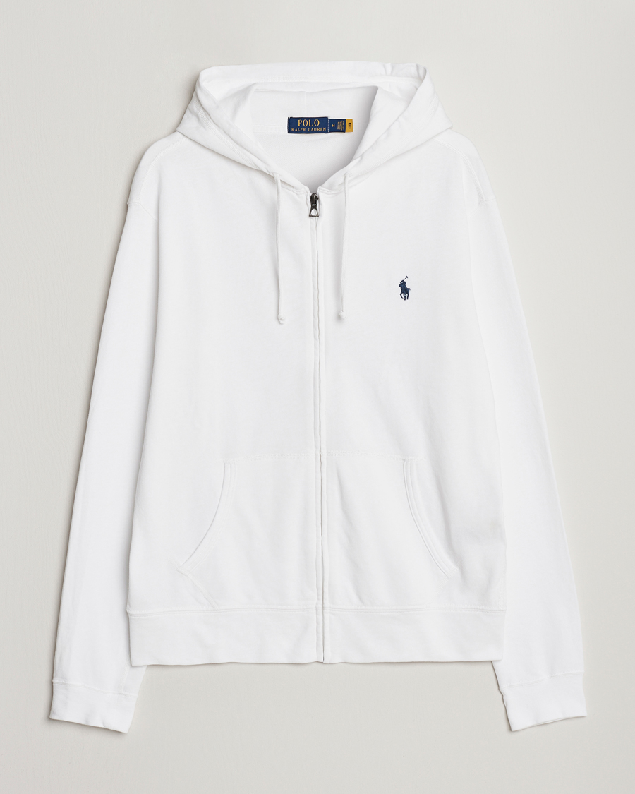 Heren | Truien | Polo Ralph Lauren | Spa Terry Full Zip Hoodie White