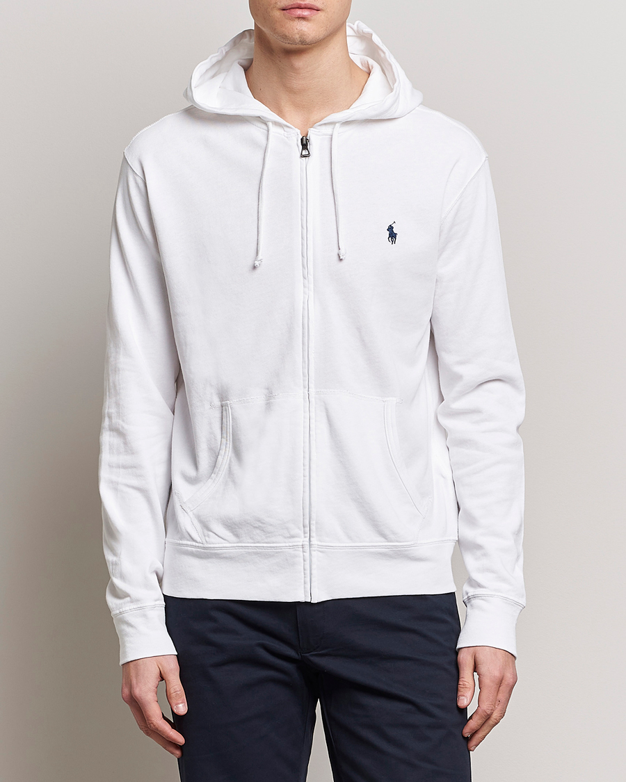 Heren | Truien | Polo Ralph Lauren | Spa Terry Full Zip Hoodie White