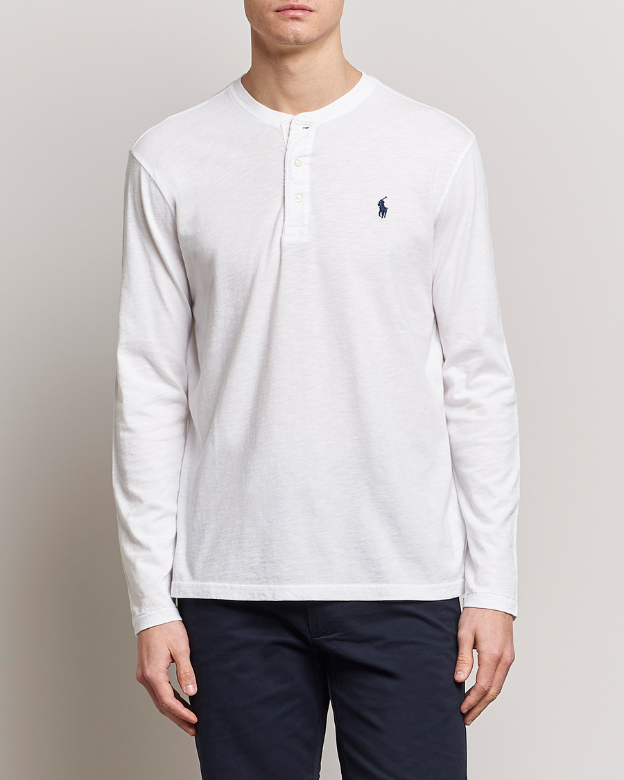 Heren | Truien | Polo Ralph Lauren | Slub Jersey Henley White