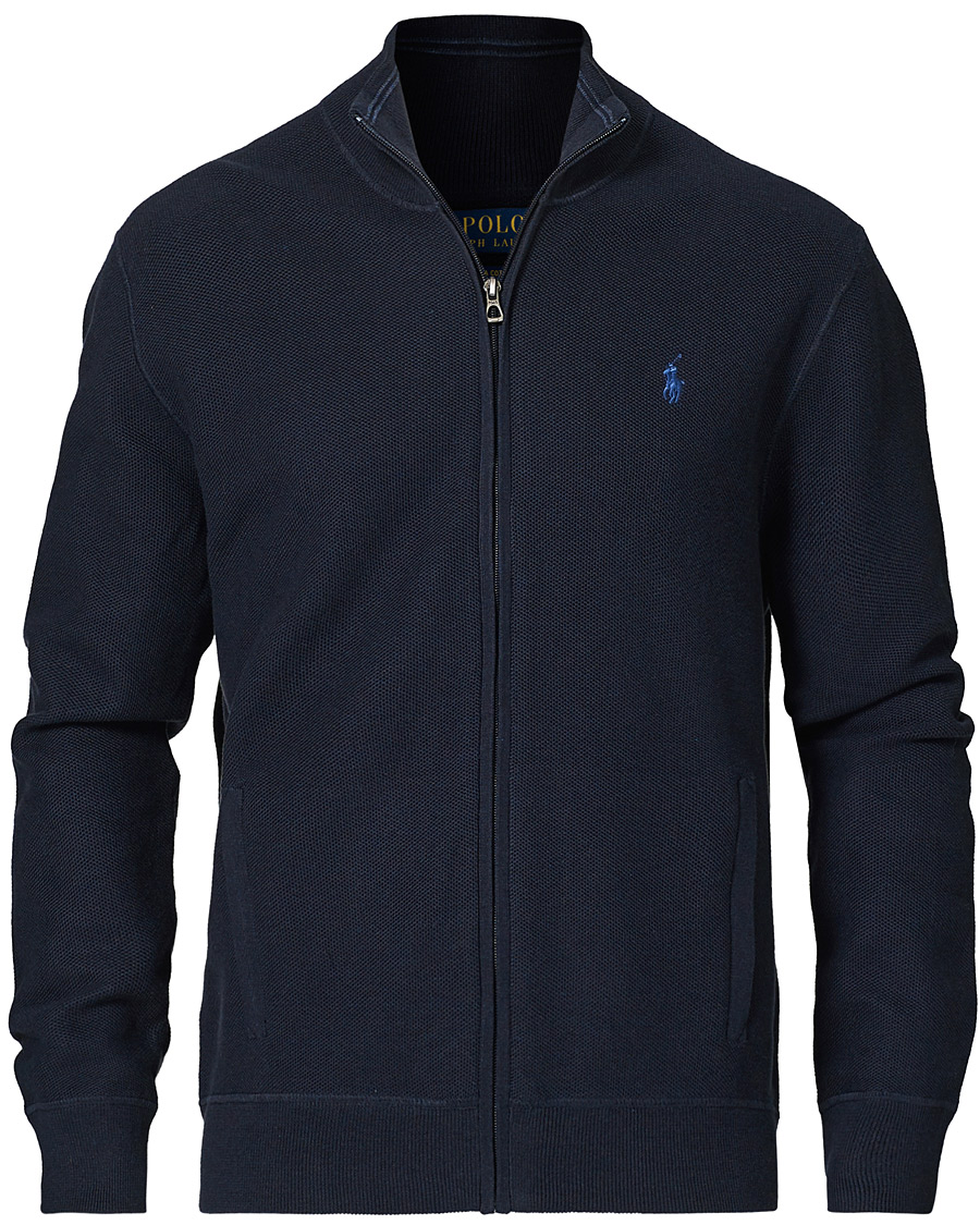 Heren | Truien | Polo Ralph Lauren | Textured Full-Zip Sweater Navy Heather