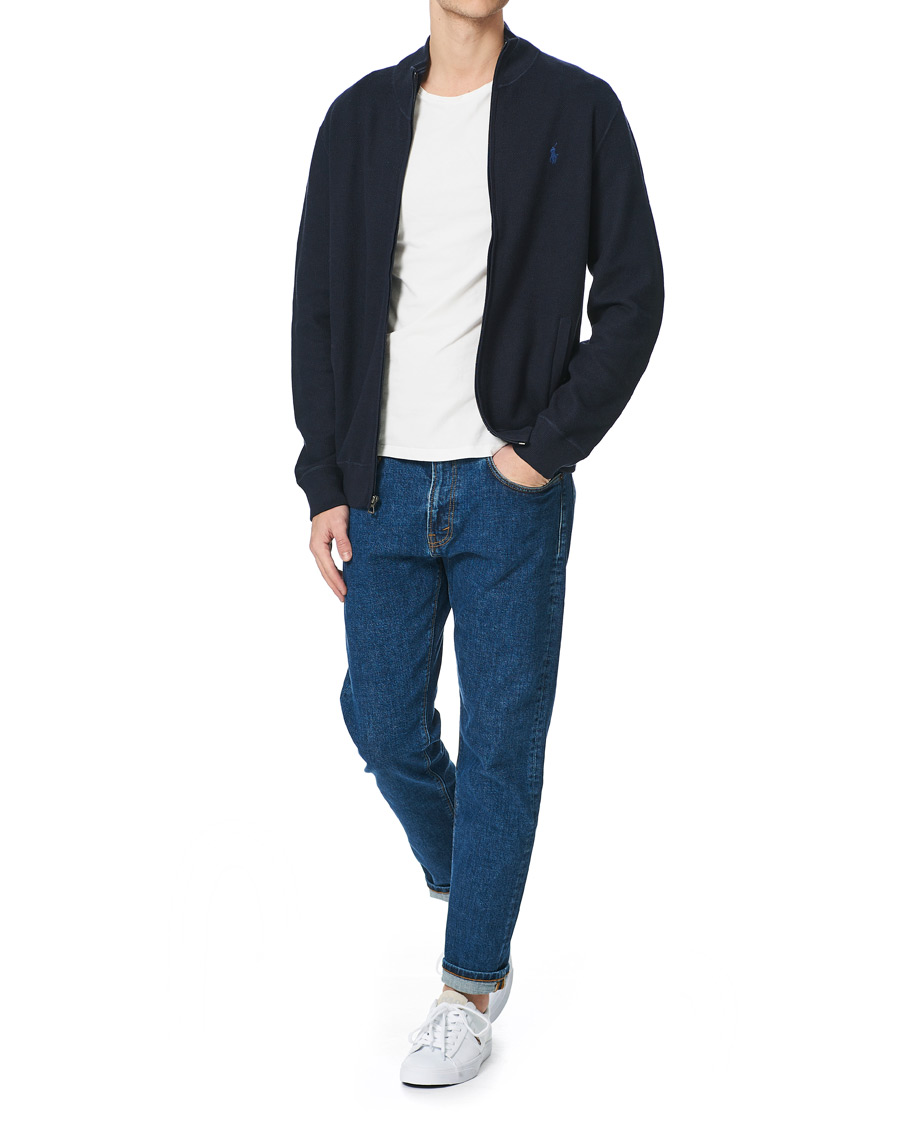 Heren | Truien | Polo Ralph Lauren | Textured Full-Zip Sweater Navy Heather