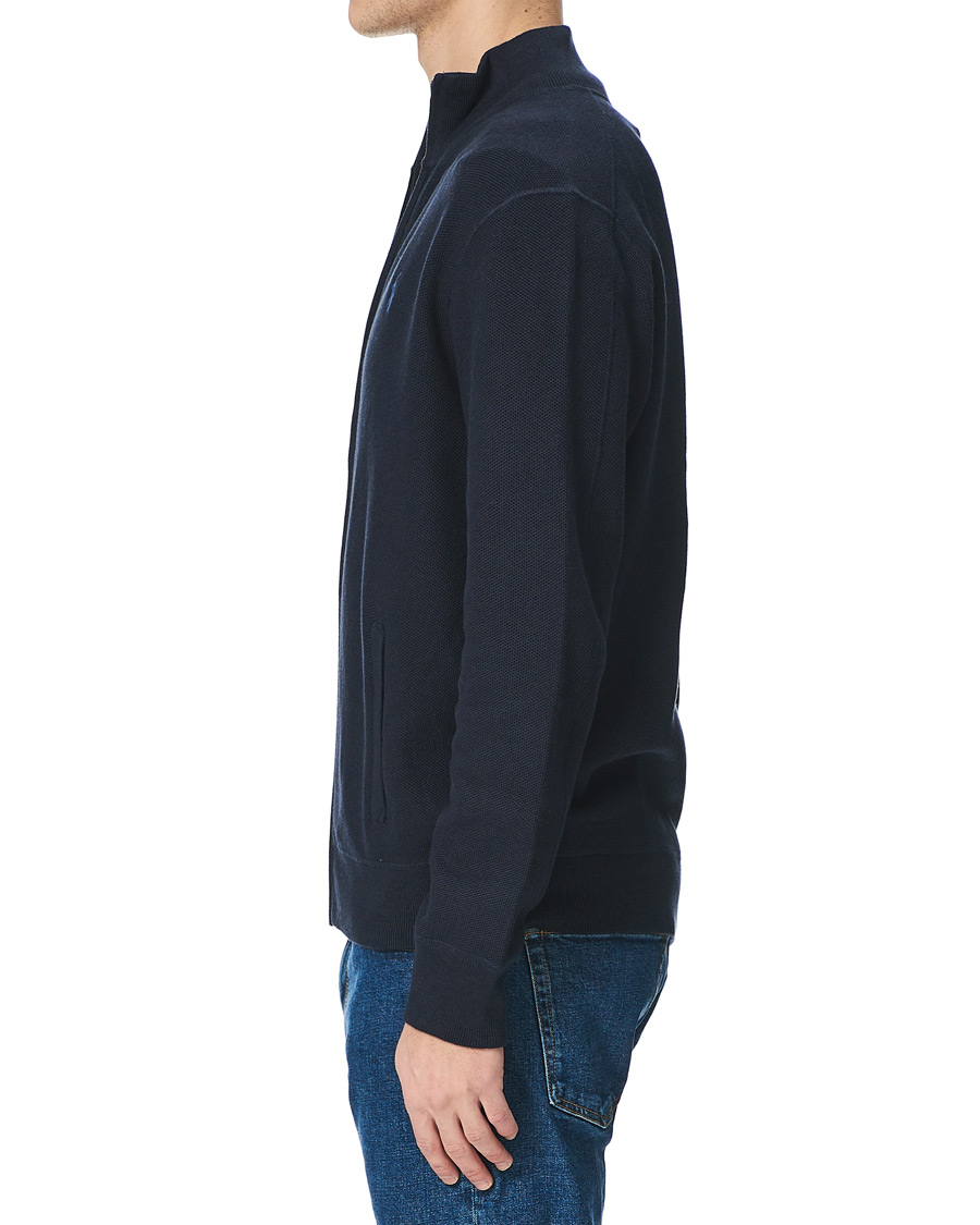Heren | Truien | Polo Ralph Lauren | Textured Full-Zip Sweater Navy Heather