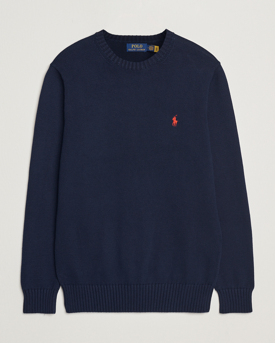 Heren | Truien | Polo Ralph Lauren | Cotton Crew Neck Sweater Hunter Navy