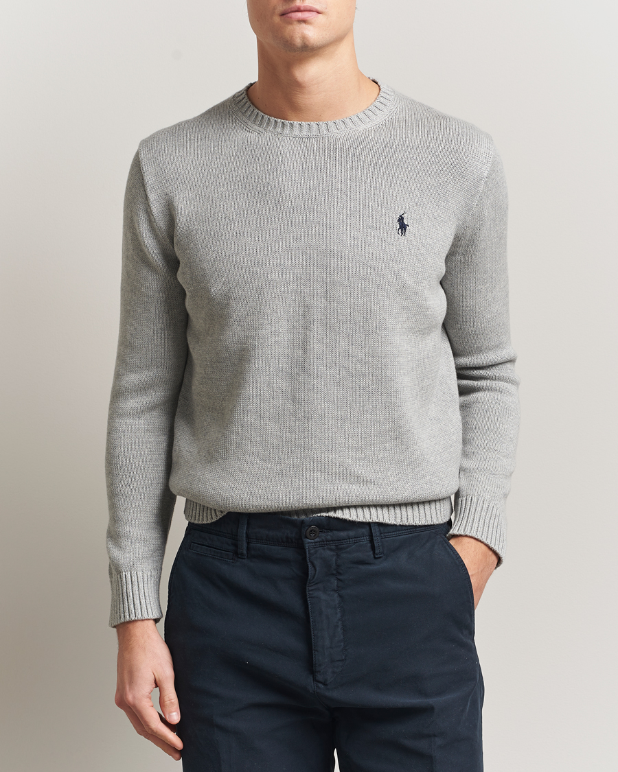 Polo Ralph Lauren Cotton Crew Neck Sweater Andover Heather | Man