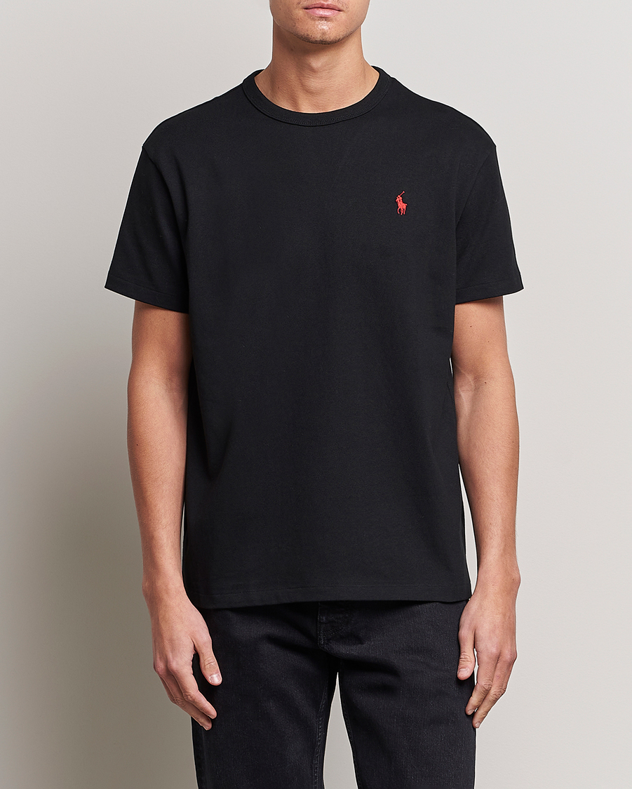 Heren | Zwarte T-shirts | Polo Ralph Lauren | Heavyweight Crew Neck T-Shirt Black