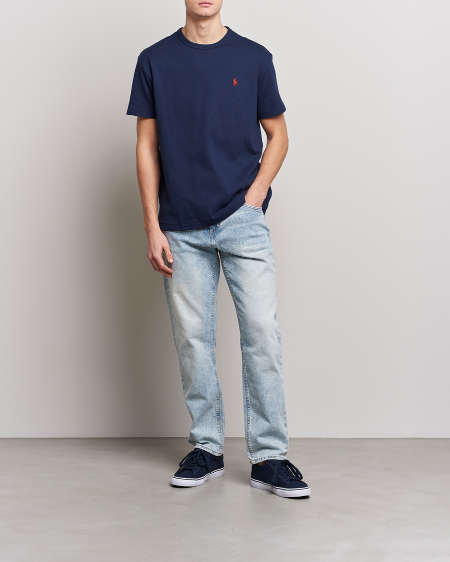 Heren | T-shirts | Polo Ralph Lauren | Heavyweight Crew Neck T-Shirt Newport Navy