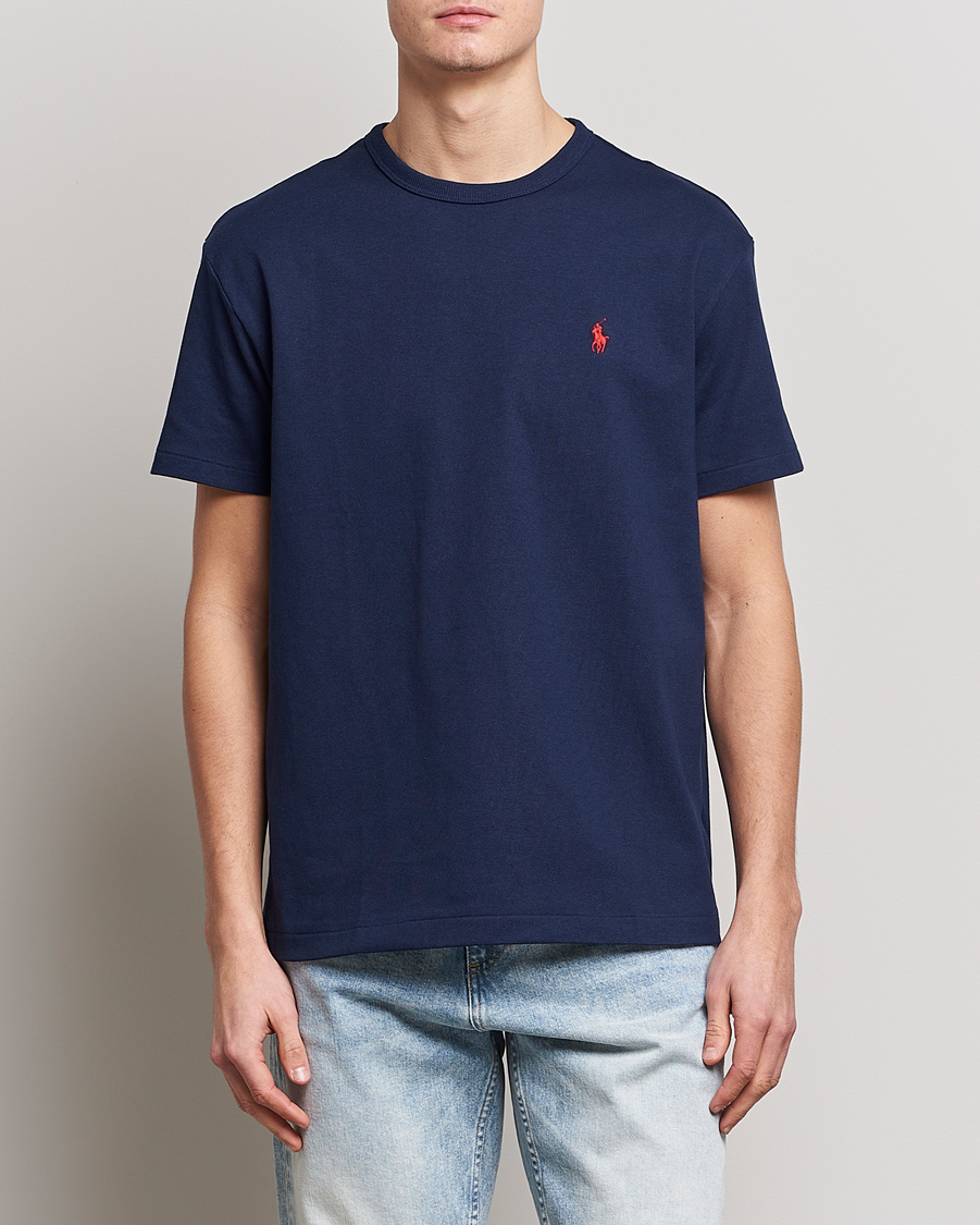 Heren | T-shirts | Polo Ralph Lauren | Heavyweight Crew Neck T-Shirt Newport Navy