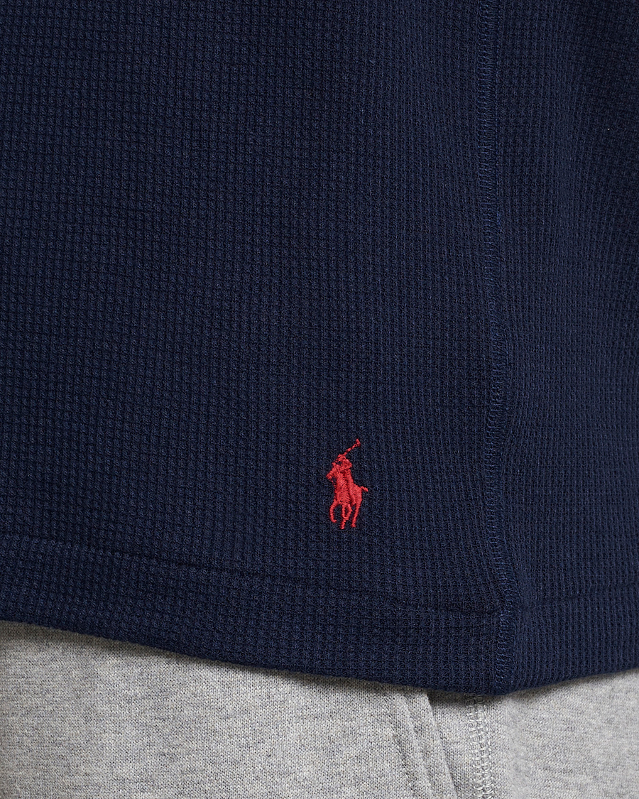 Heren | T-shirts | Polo Ralph Lauren | Waffle Long Sleeve Crew Neck Cruise Navy