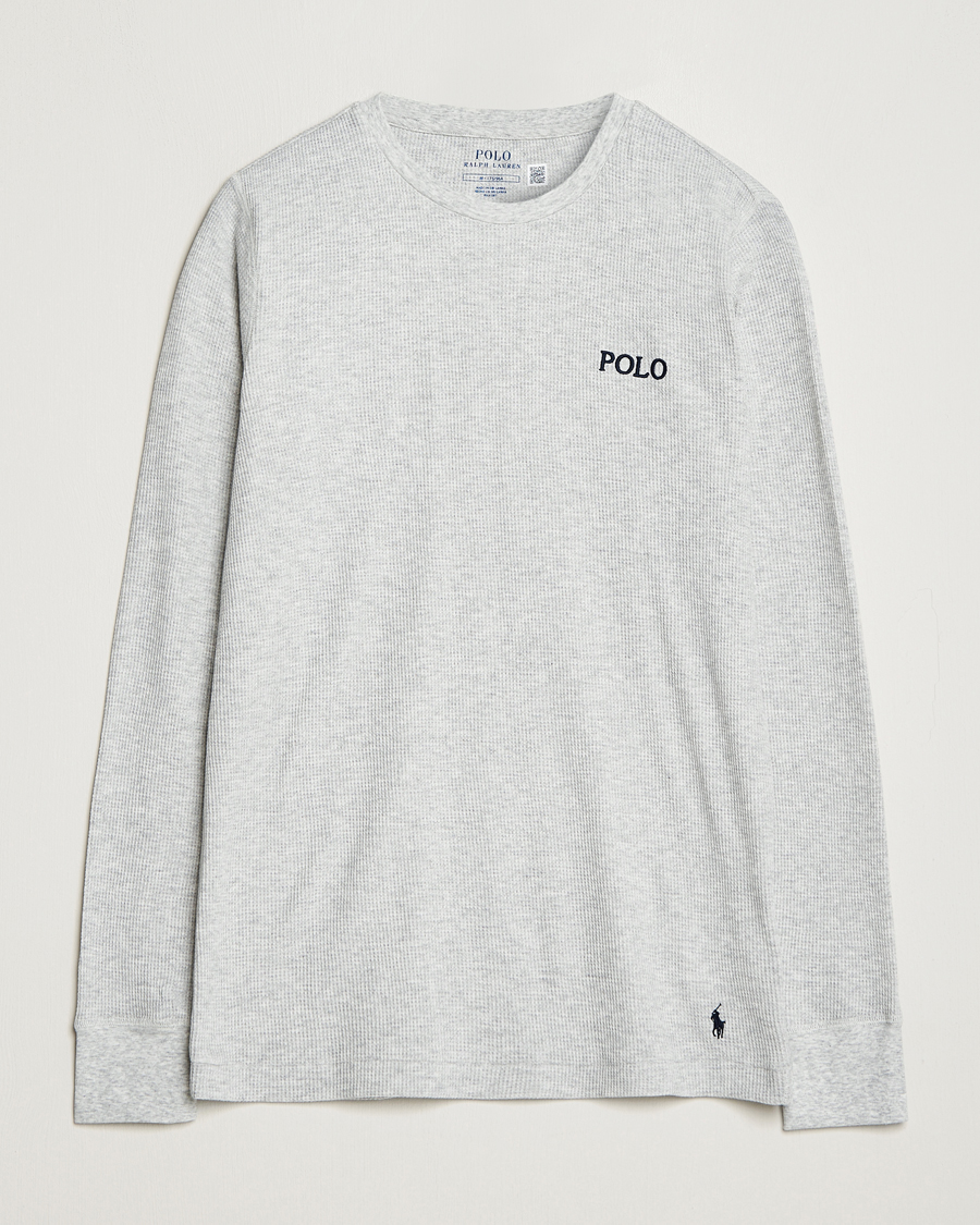 Heren | T-shirts | Polo Ralph Lauren | Waffle Long Sleeve Crew Neck English Heather