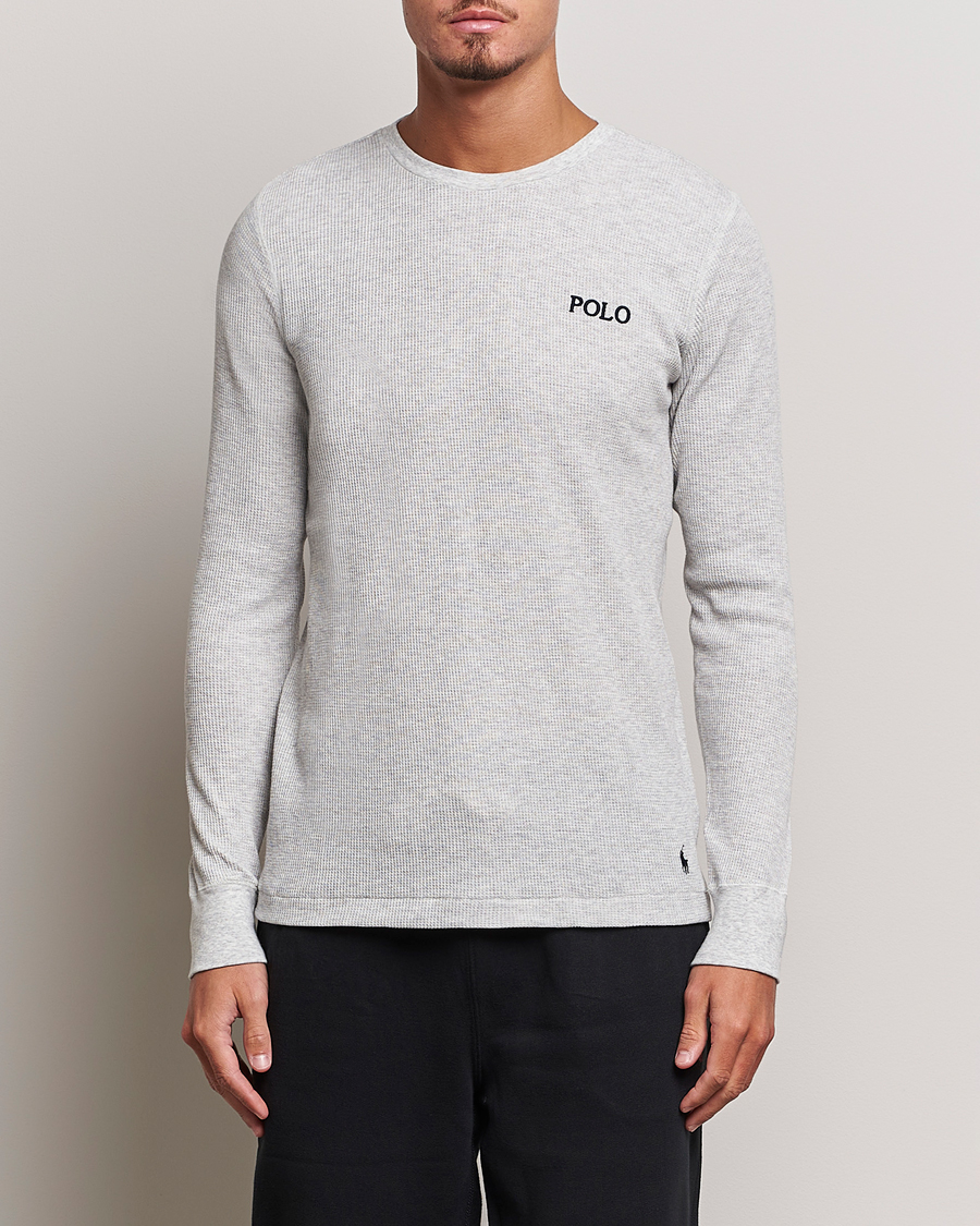 Heren | T-shirts | Polo Ralph Lauren | Waffle Long Sleeve Crew Neck English Heather