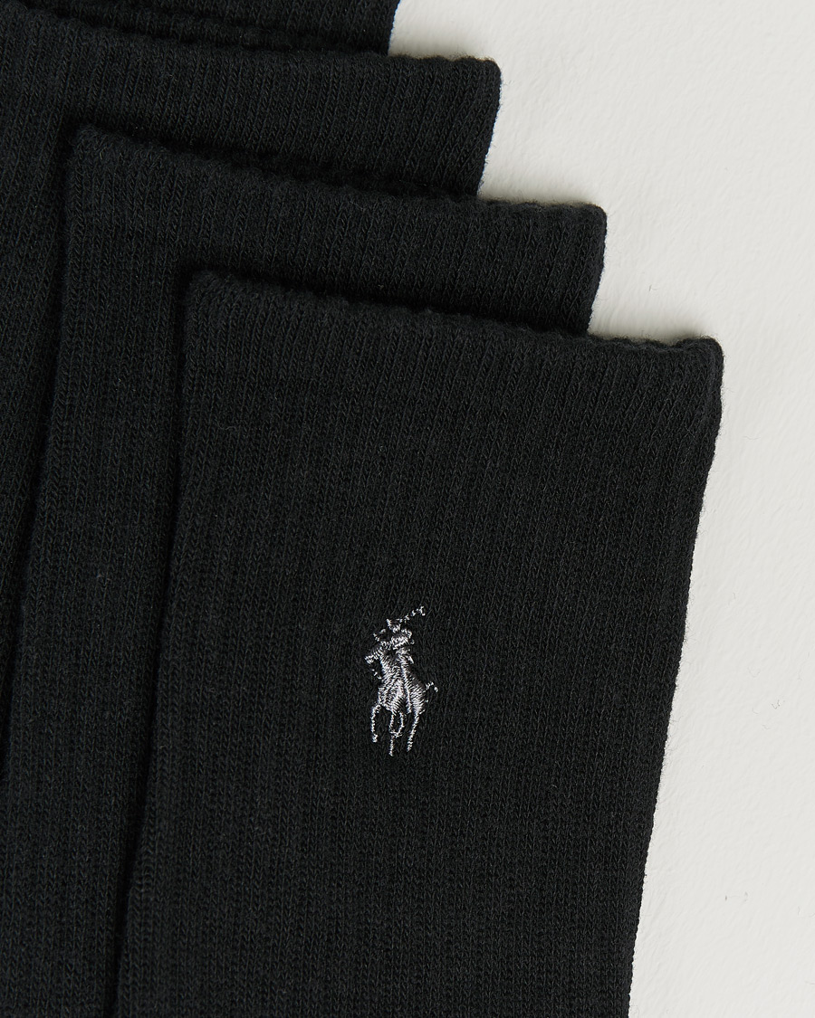 Heren | Afdelingen | Polo Ralph Lauren | 6-Pack Cotton Crew Socks Black
