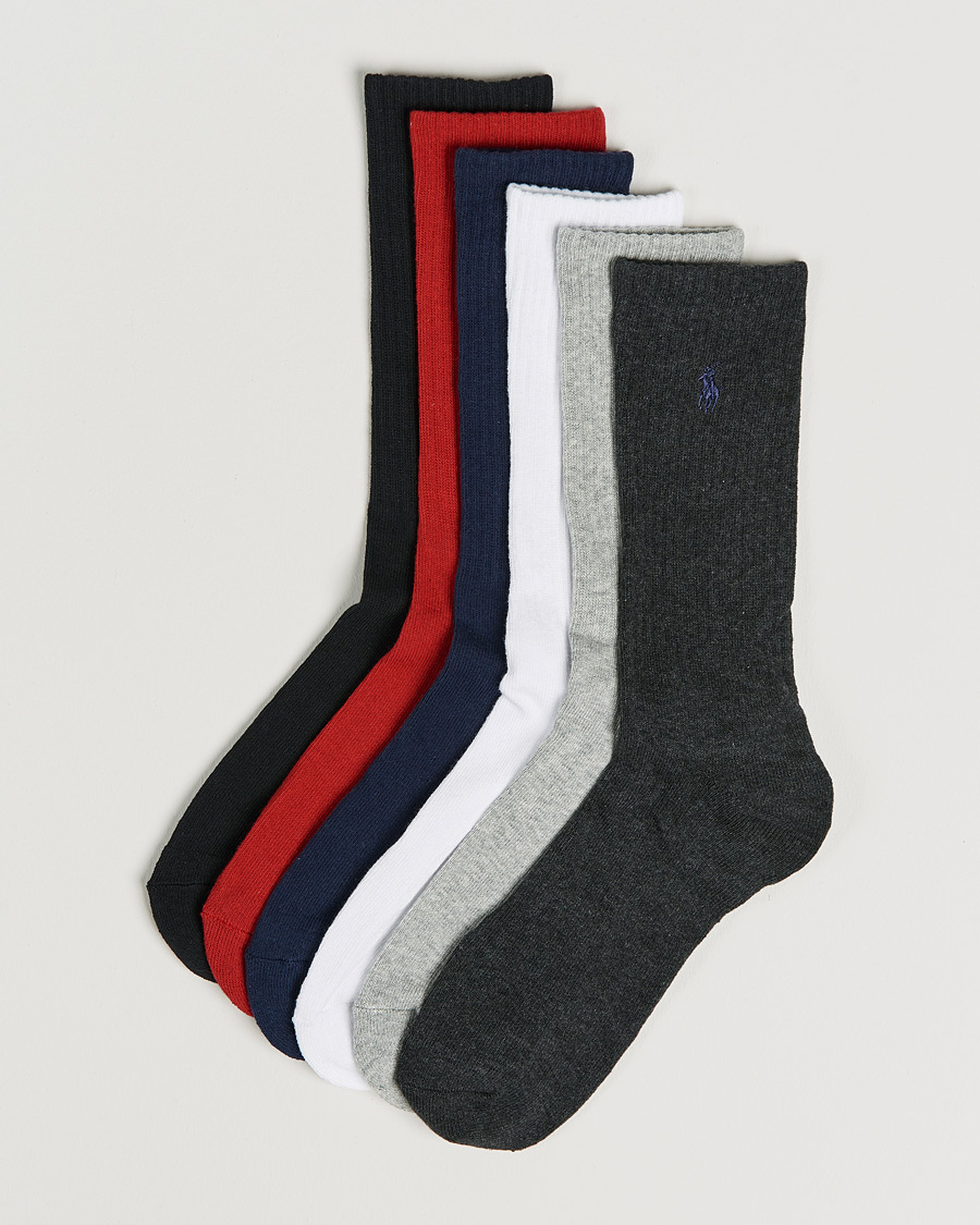 Heren | Ondergoed | Polo Ralph Lauren | Polo Ralph Lauren6-Pack Cotton Crew SocksMulti