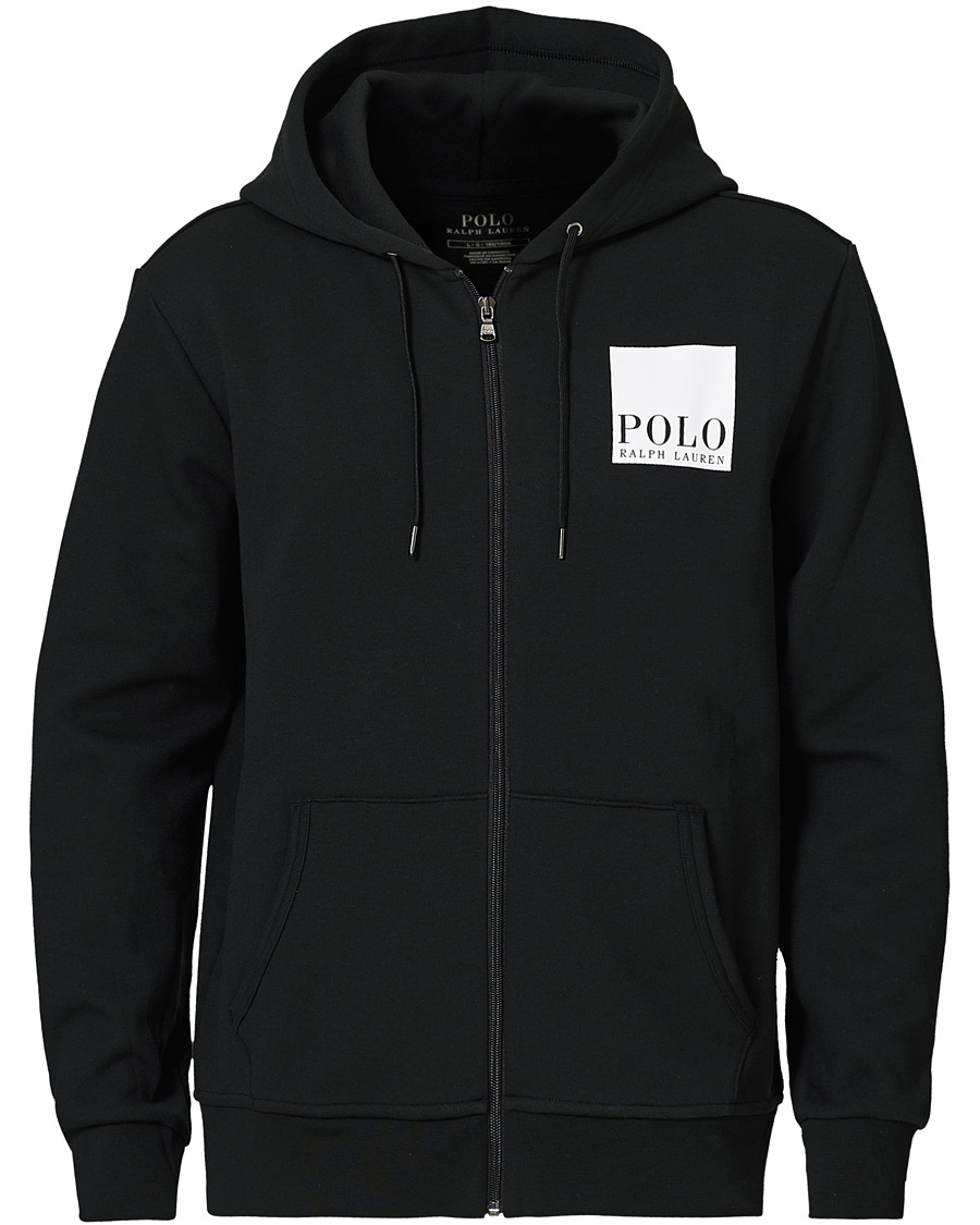Heren | Truien | Polo Ralph Lauren | Box Logo Backprint Full Zip Hoodie Black