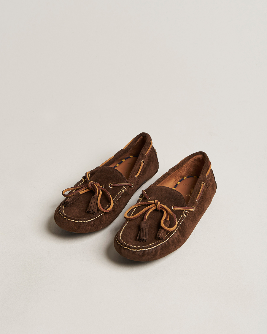 Heren | Polo Ralph Lauren Anders Suede Driving Shoe Chocolate Brown | Polo Ralph Lauren | Anders Suede Driving Shoe Chocolate Brown