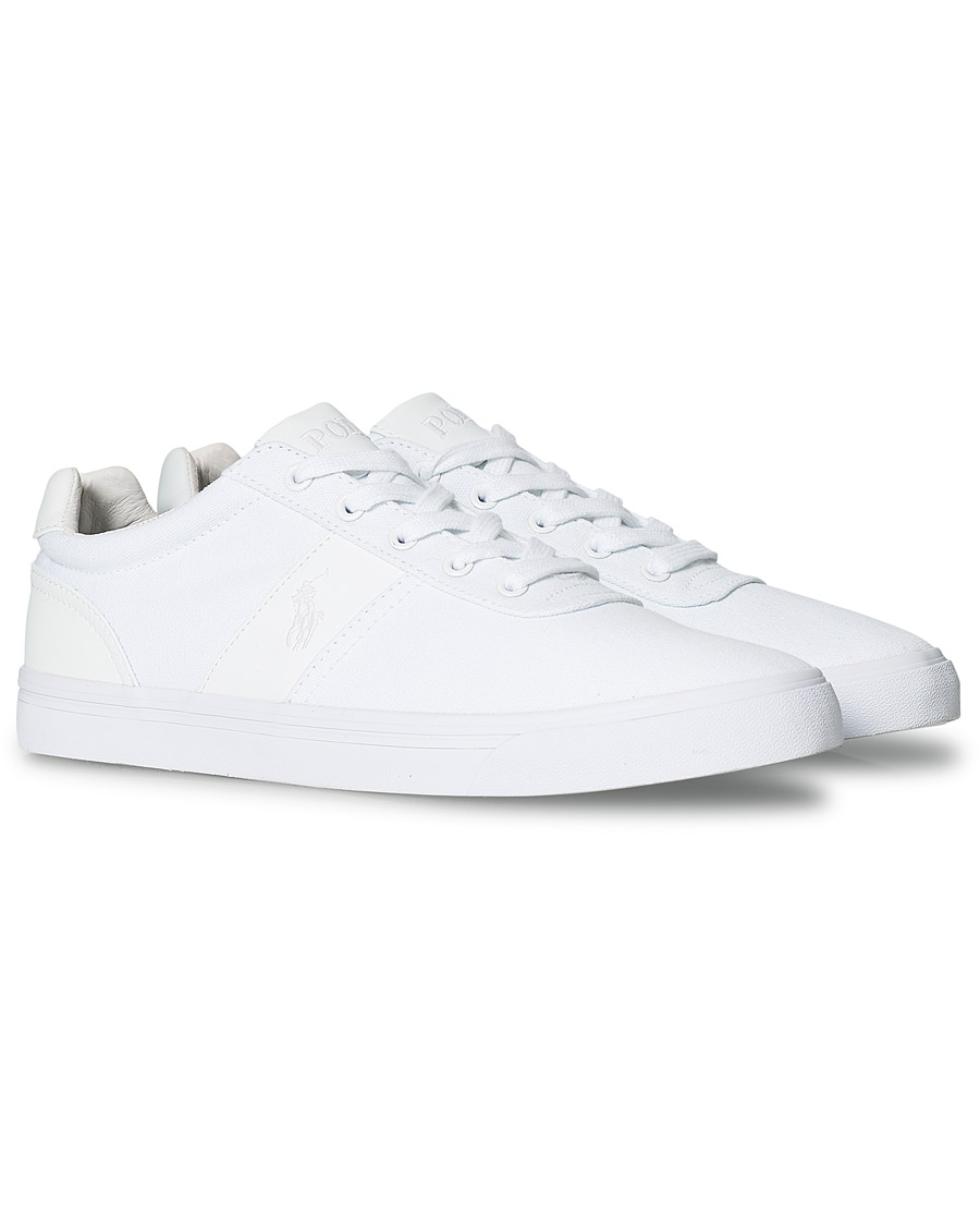 Heren | Polo Ralph Lauren Hanford Canvas Sneaker Pure White | Polo Ralph Lauren | Hanford Canvas Sneaker Pure White