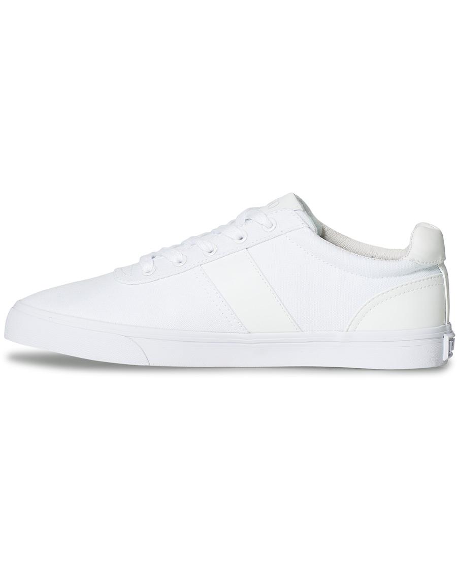 Heren | Polo Ralph Lauren Hanford Canvas Sneaker Pure White | Polo Ralph Lauren | Hanford Canvas Sneaker Pure White