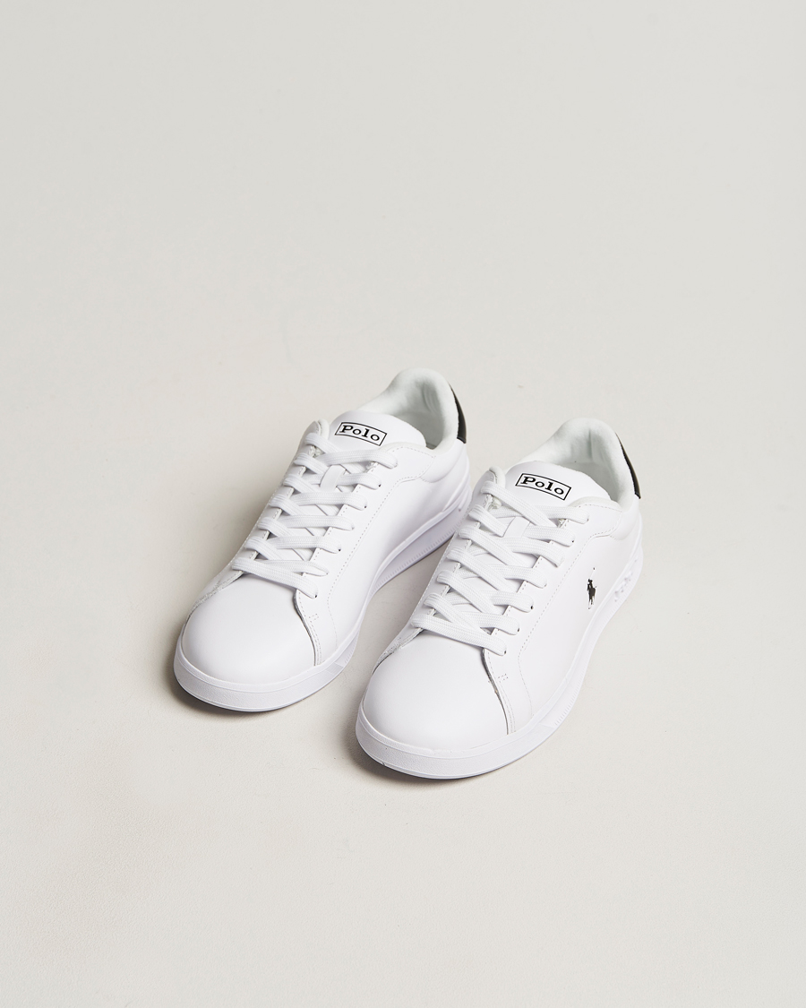 Men | White Sneakers | Polo Ralph Lauren | Heritage Court Sneaker White/Black