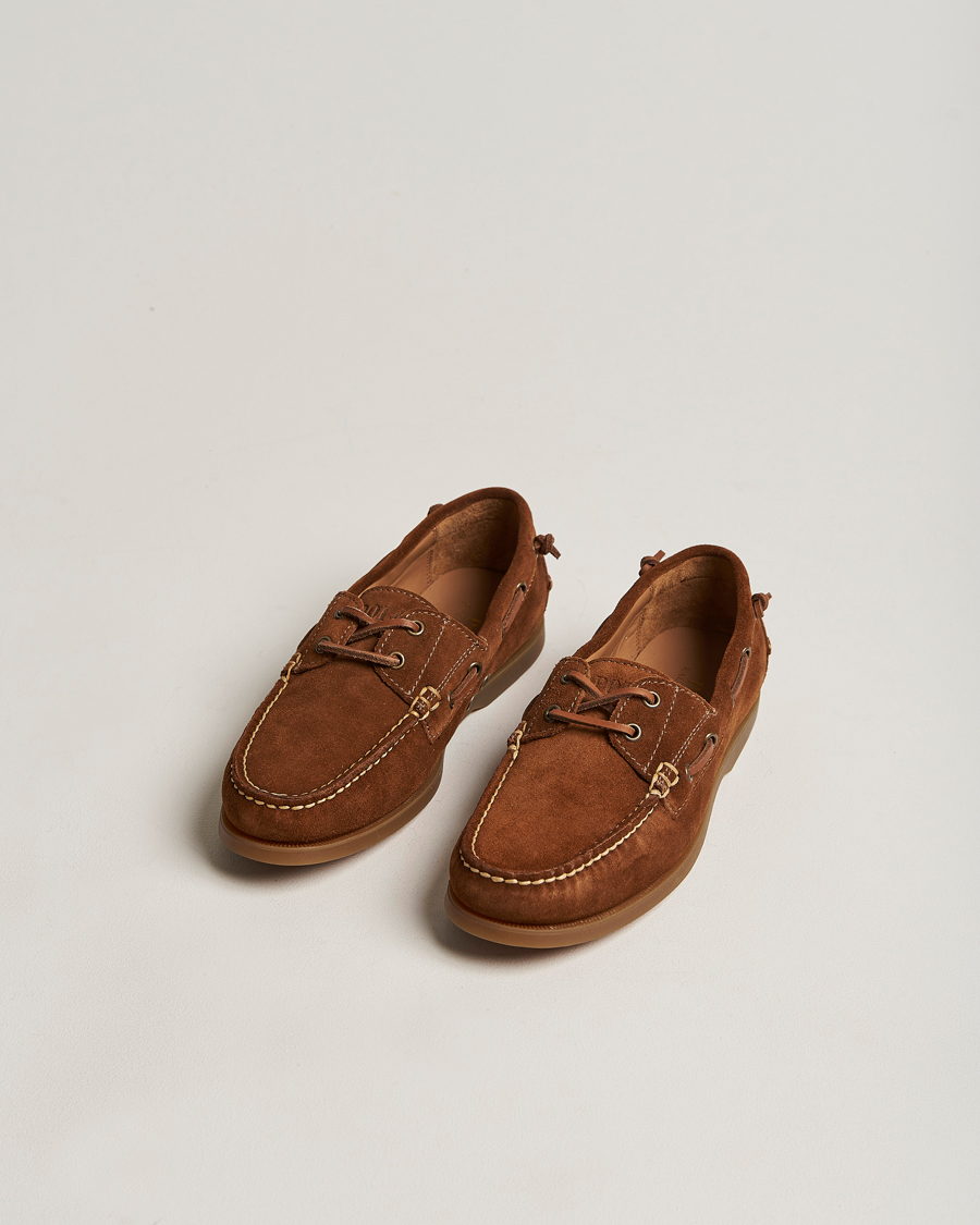 Heren | Merton Suede Docksides New Pale Russet | Polo Ralph Lauren | Merton Suede Docksides New Pale Russet