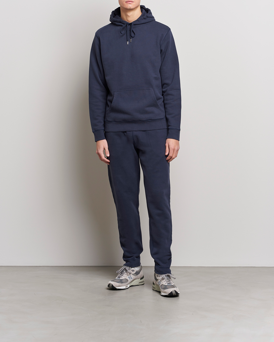Heren | Broeken | Sunspel | Cotton Loopback Track Pants Navy