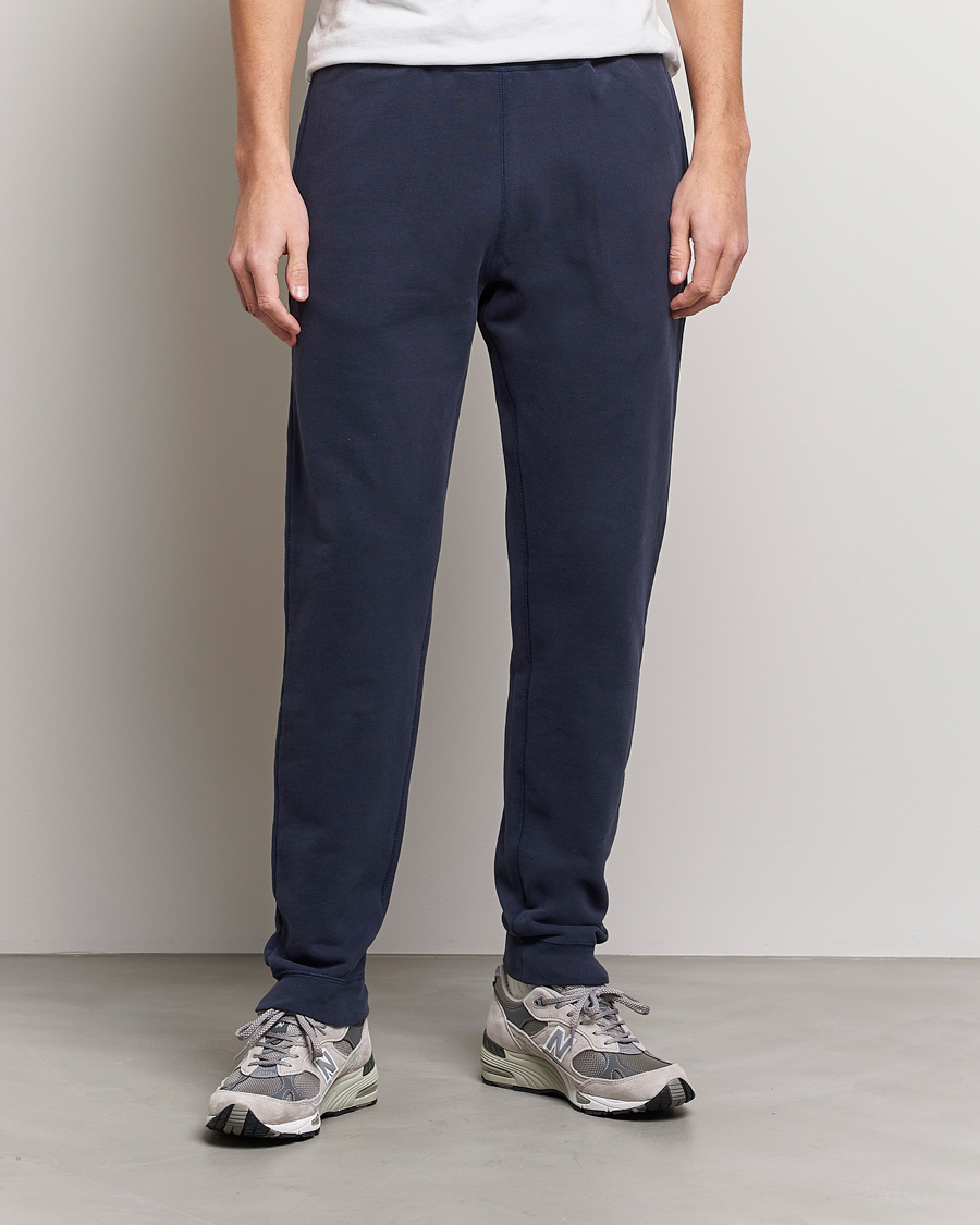 Heren | Sunspel | Sunspel | Cotton Loopback Track Pants Navy