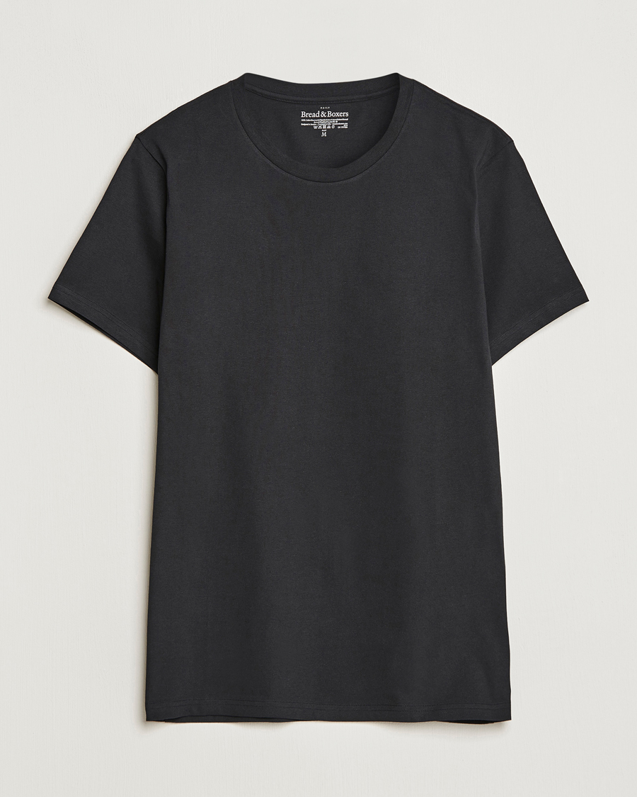 Heren | T-shirts | Bread & Boxers | Crew Neck Regular T-Shirt Black
