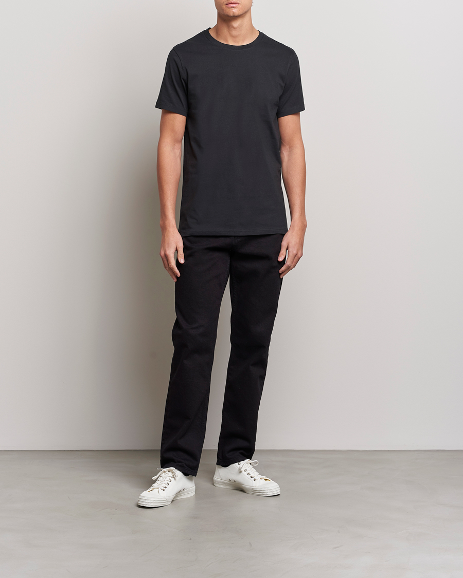 Heren | T-shirts | Bread & Boxers | Crew Neck Regular T-Shirt Black
