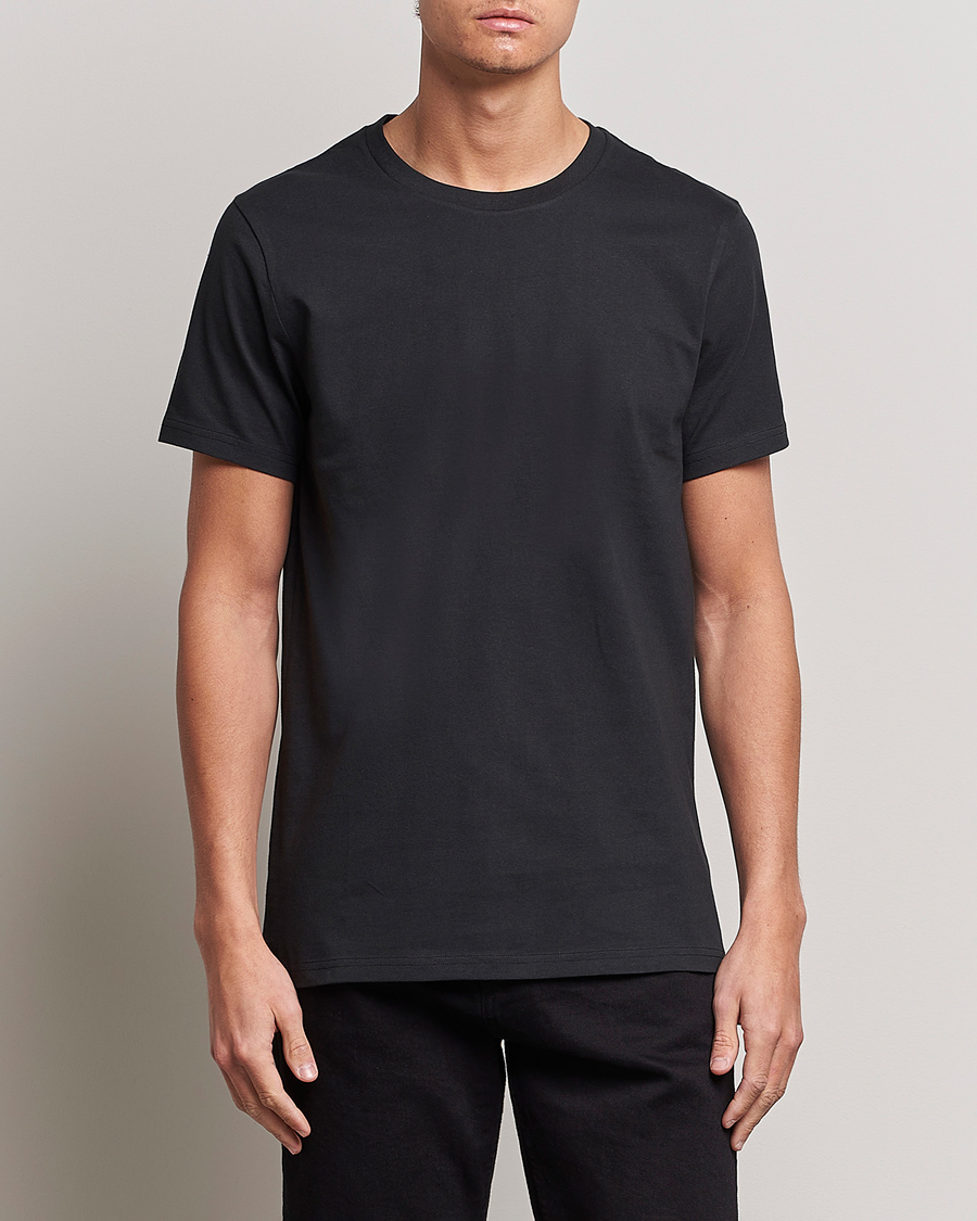 Heren | Loungewear | Bread & Boxers | Crew Neck Regular T-Shirt Black