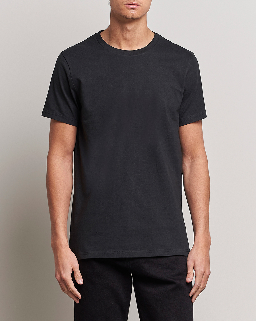 Heren | Bread & Boxers | Bread & Boxers | Crew Neck Regular T-Shirt Black