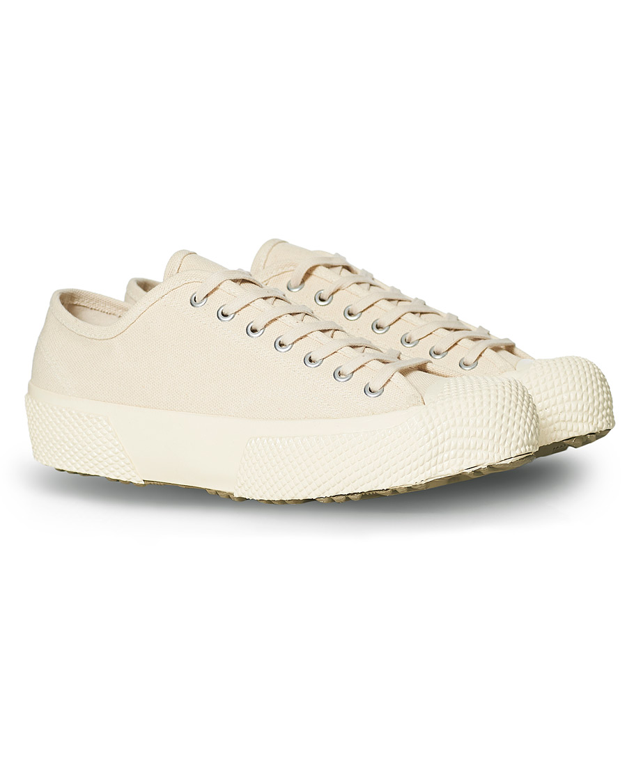 Heren | Superga Artifact MS Japanese Canvas Sneaker White Mastice | Superga | Artifact MS Japanese Canvas Sneaker White Mastice