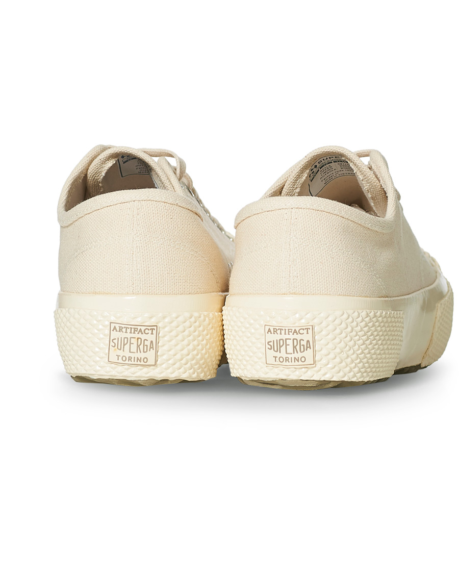 Heren | Superga Artifact MS Japanese Canvas Sneaker White Mastice | Superga | Artifact MS Japanese Canvas Sneaker White Mastice