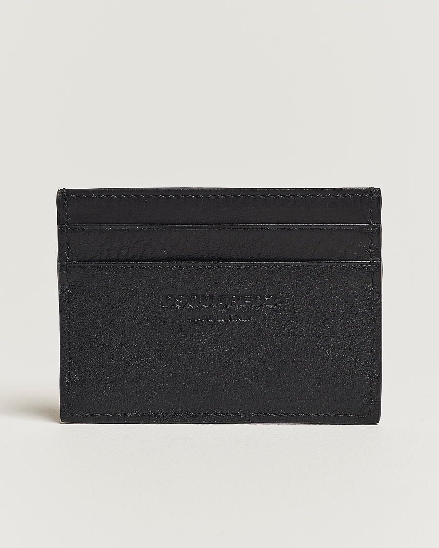 Heren |  | Dsquared2 | Icon Leather Card Holder Black