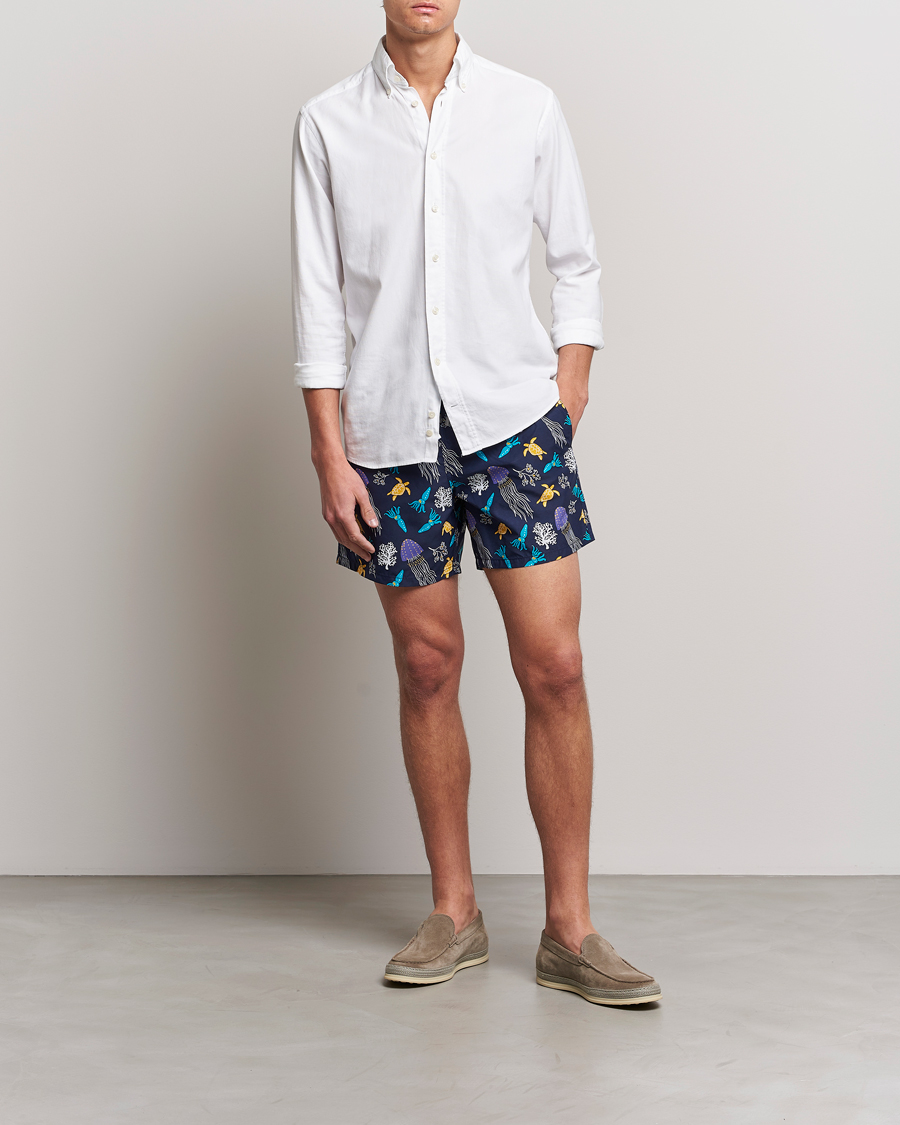 Heren | Zwembroek | Vilebrequin | Moorea Swim Shorts Navy Blue