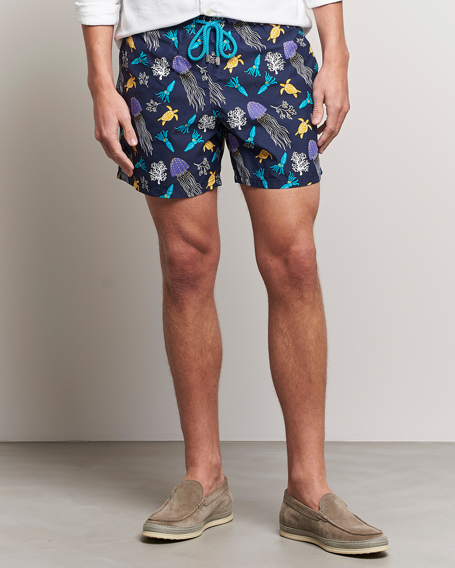 Heren | Zwembroek | Vilebrequin | Moorea Swim Shorts Navy Blue