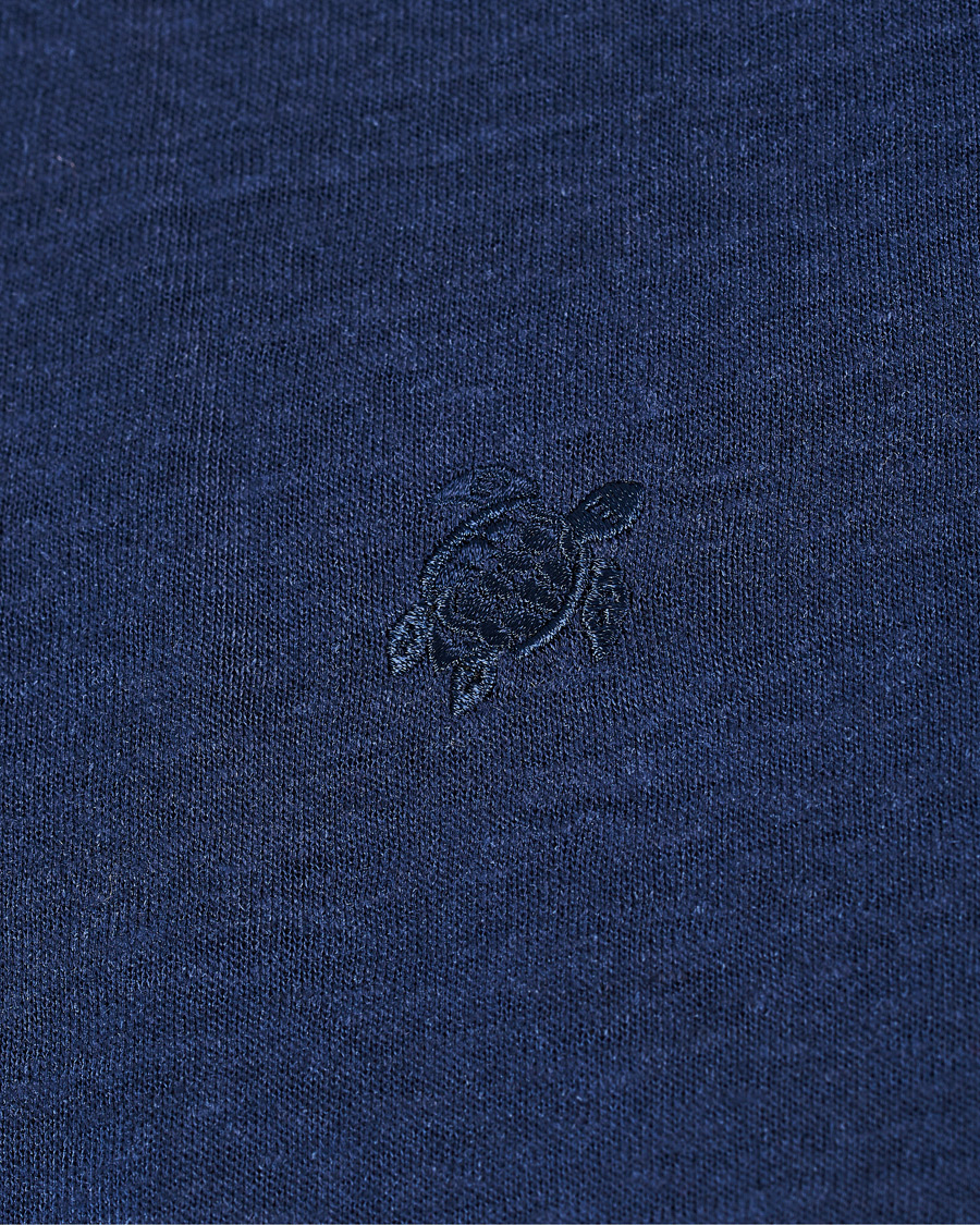 Heren | Polo's | Vilebrequin | Pyramid Linen Jersey Polo Navy