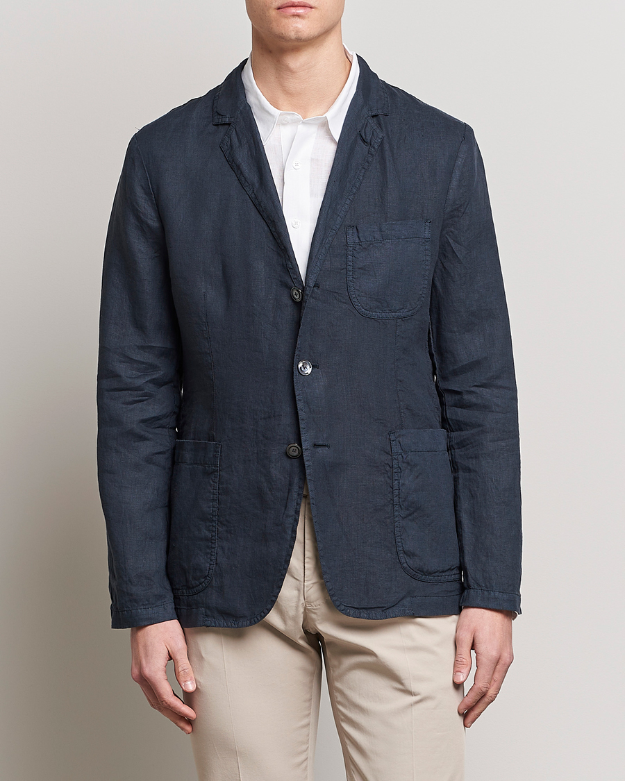 Heren | Aspesi | Aspesi | Samuraki Linen Blazer Navy