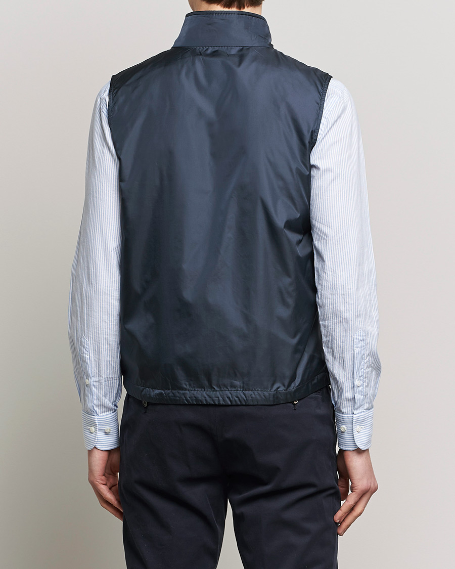 Heren | Gilets | Aspesi | Vernes Nylon Gilet Navy
