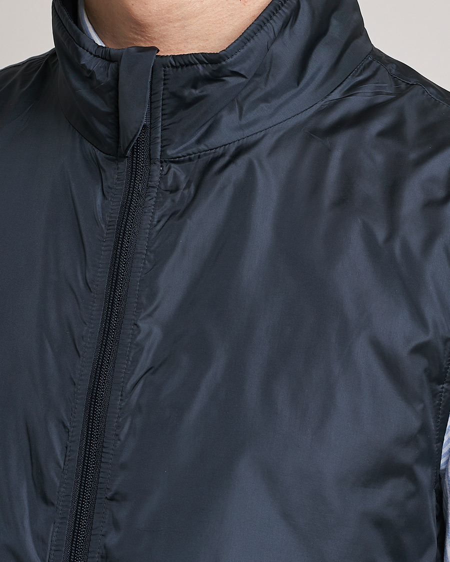 Heren | Gilets | Aspesi | Vernes Nylon Gilet Navy