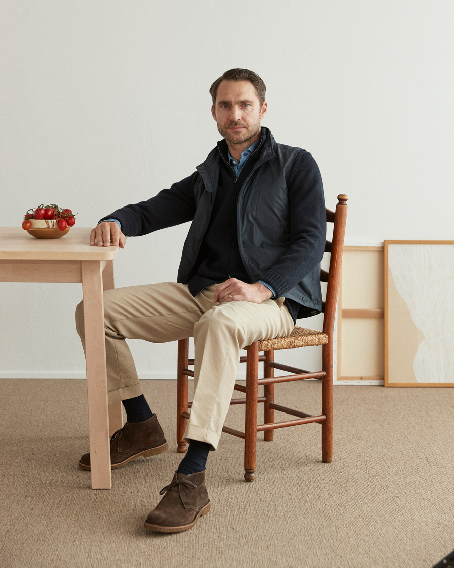 Heren | Gilets | Aspesi | Vernes Nylon Gilet Navy