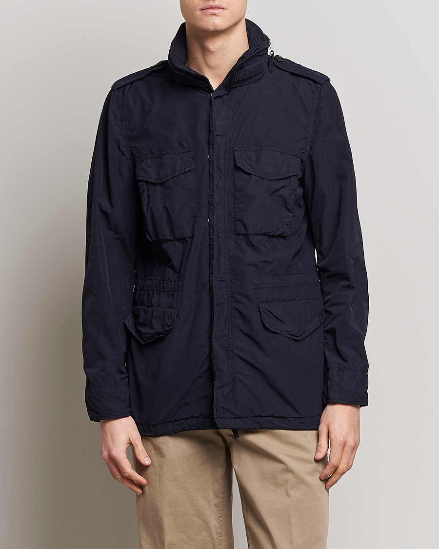 Heren | Aspesi | Aspesi | Giubotto Garment Dyed Field Jacket Navy