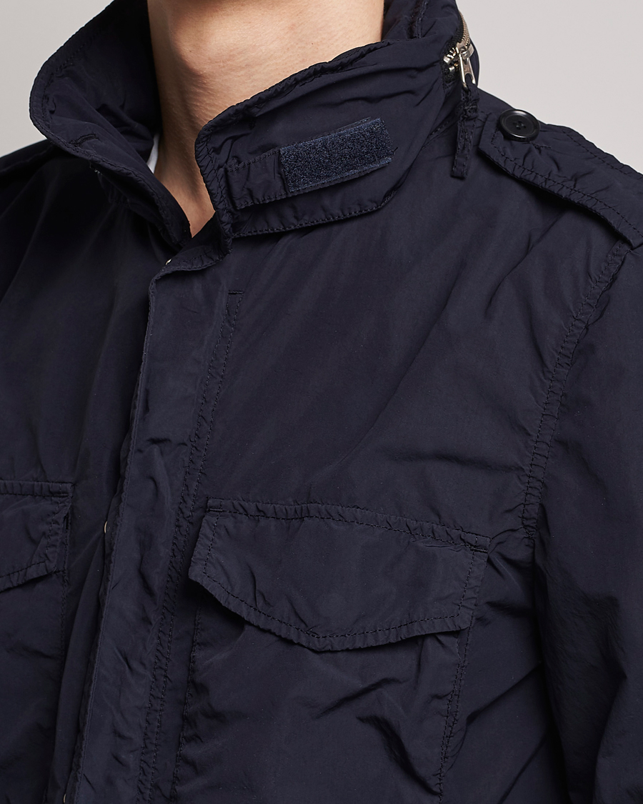 Heren | Jassen | Aspesi | Giubotto Garment Dyed Field Jacket Navy