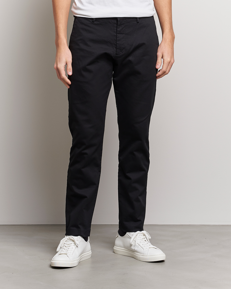 Men | Chinos | NN07 | Theo Regular Fit Stretch Chinos Black