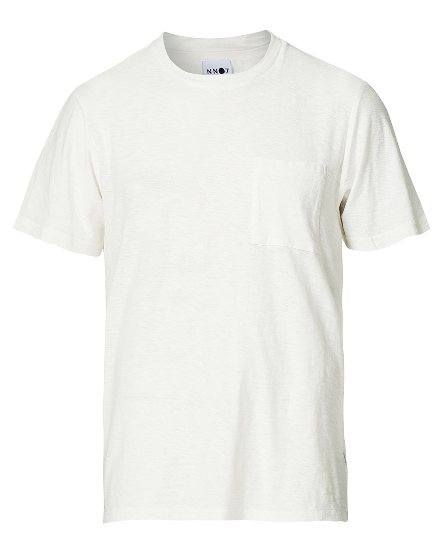 Heren | T-shirts | NN07 | Aspen Crew Neck Tee Egg White