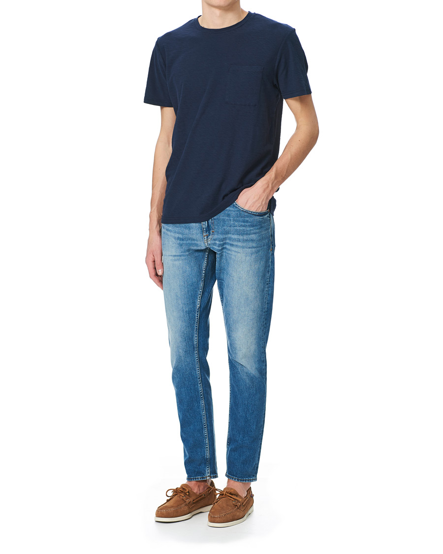 Heren | T-shirts | NN07 | Aspen Crew Neck Tee True Blue