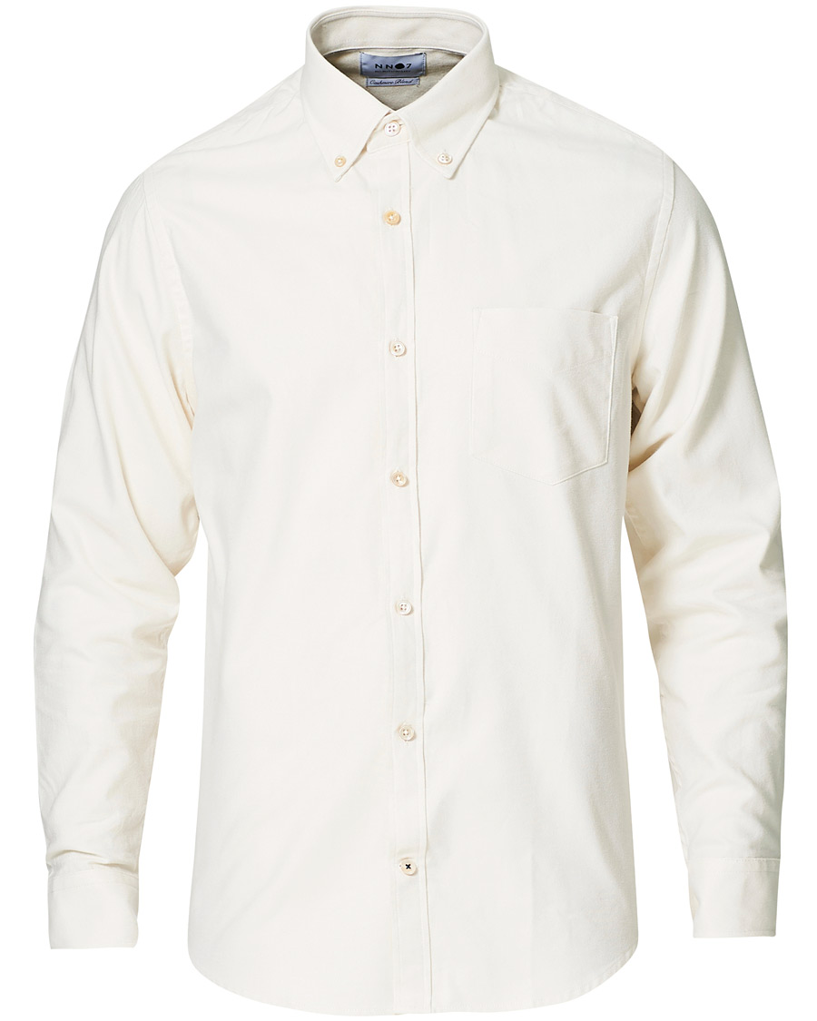 Heren | Overhemden | NN07 | Levon Oxford/Cashmere Shirt Egg White